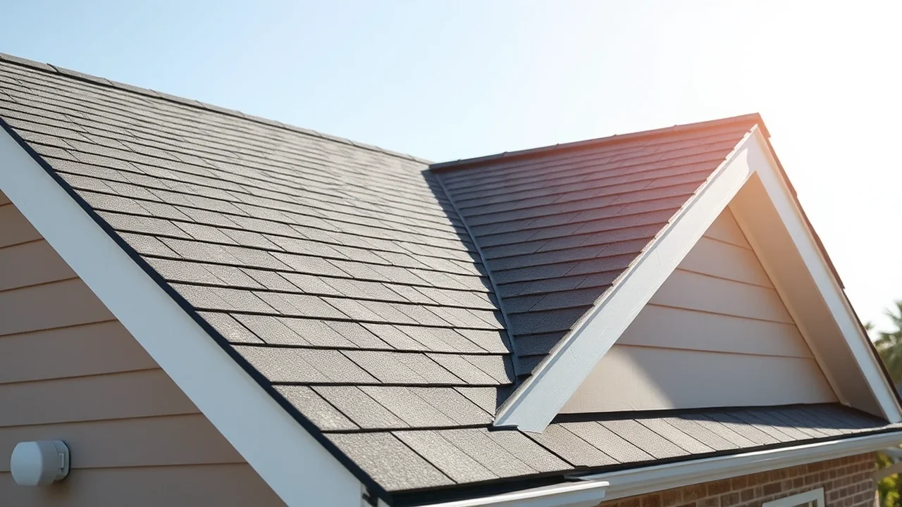 Close-up of a quality Energy-Efficient Roofing installation in the Indianapolis metro