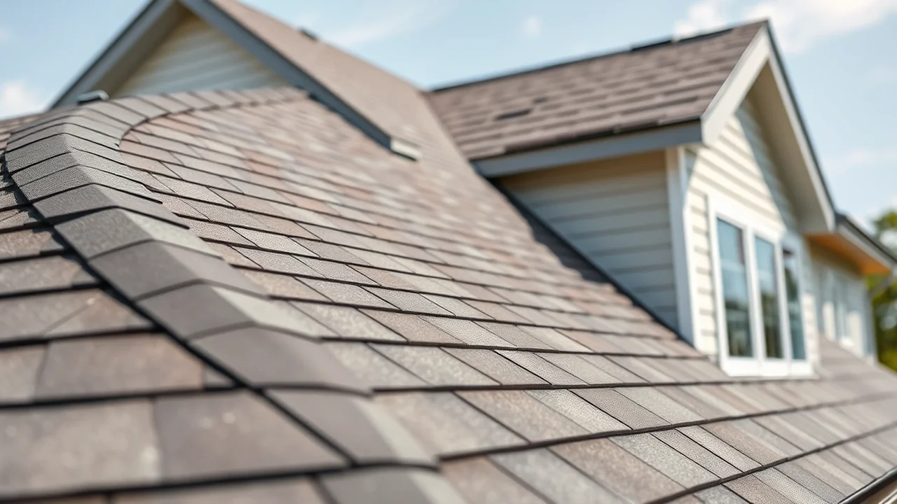 Close-up of a quality Hail Damage Roof Repair installation in the Indianapolis metro