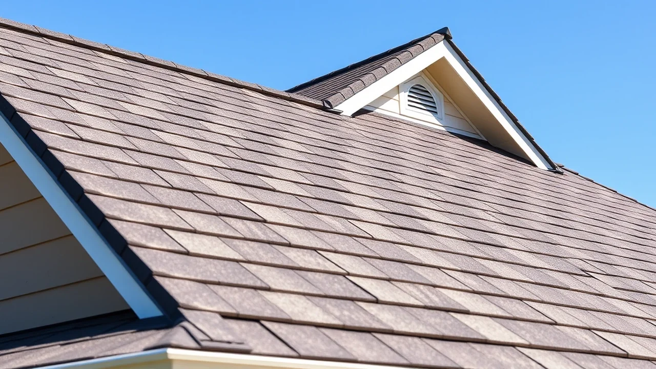 Close-up of a quality Roof Installation installation in the Indianapolis metro
