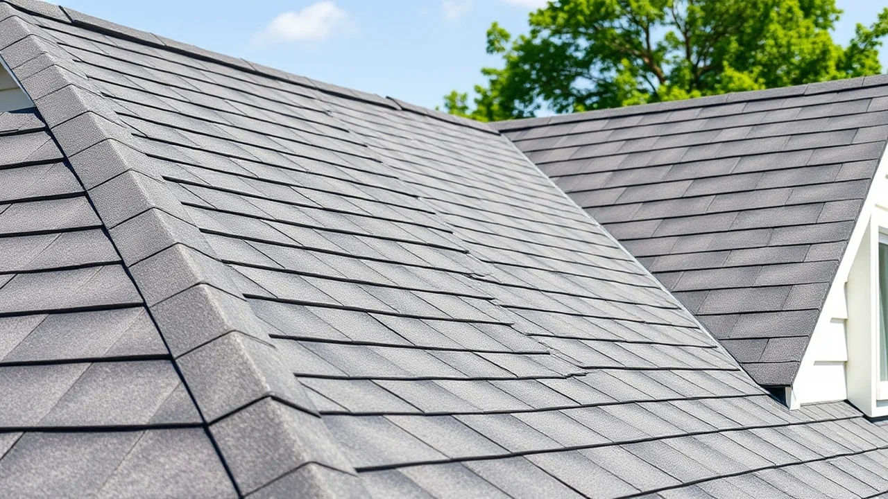 Close-up of a quality Roof Installation installation in the Indianapolis metro